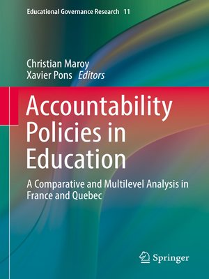 cover image of Accountability Policies in Education